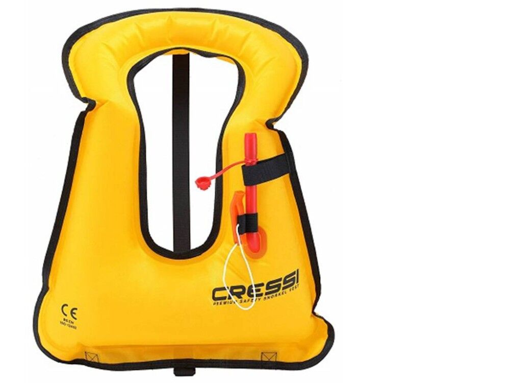 Cressi Snorkel Vest Standard Gonfiabile Unisex Adulto Giallo Xsv100010