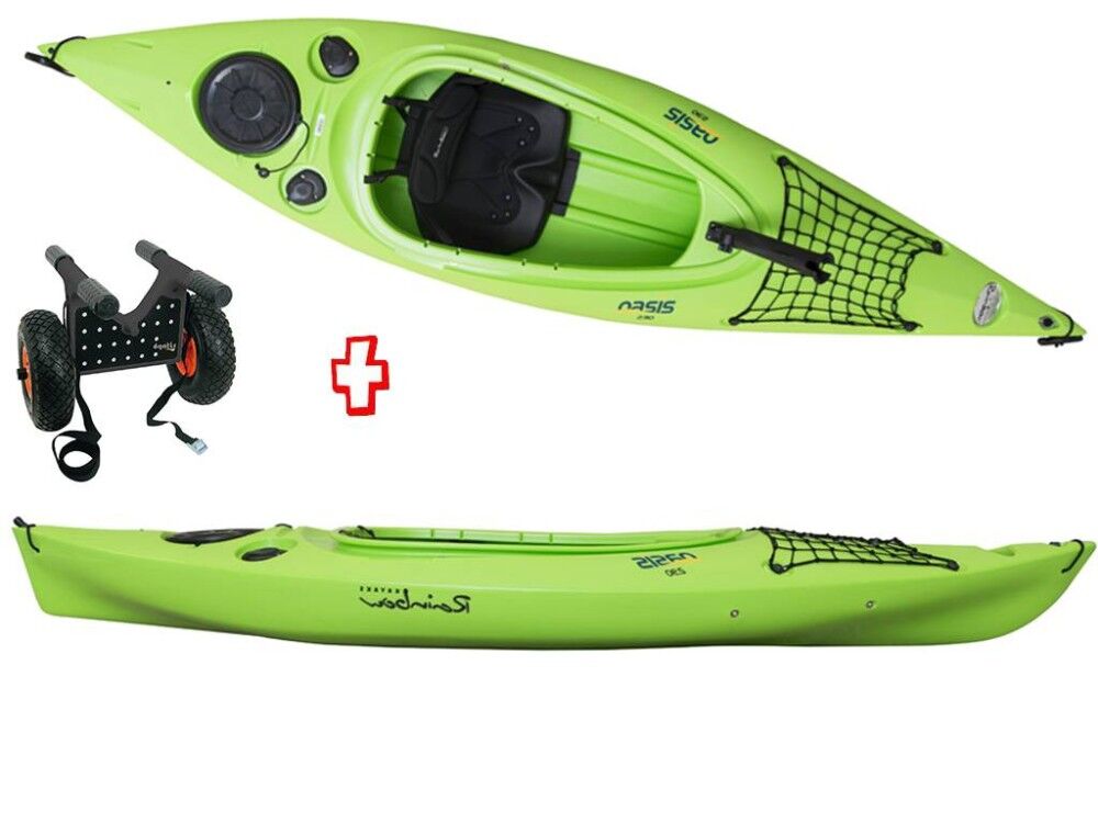 Canoa Rigida Oasis 2.90 Expedition + Carrellino Rainbow