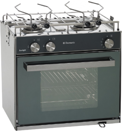 Dometic Cucina con forno a gas Smev Slim a 2 fuochi SunLight