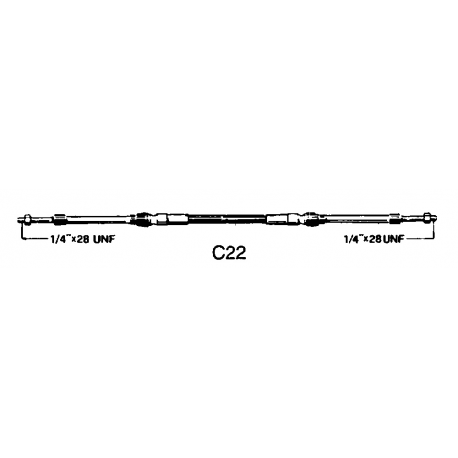 Ultraflex Cavo telecomando C22 24' Ft. 7.33 m.