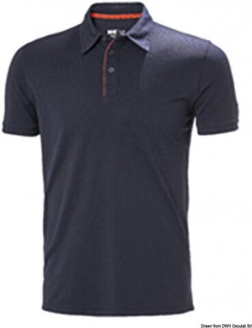 Helly Hansen Polo Kensington blu manica corta in tactel M