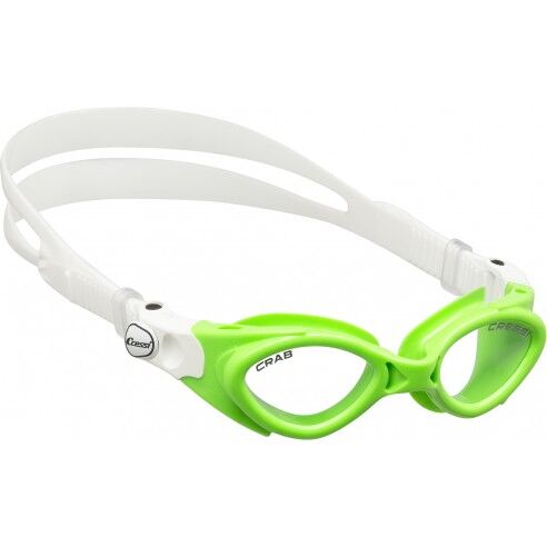 Cressi Occhialini Crab Kid per bambini Lime Trasparente