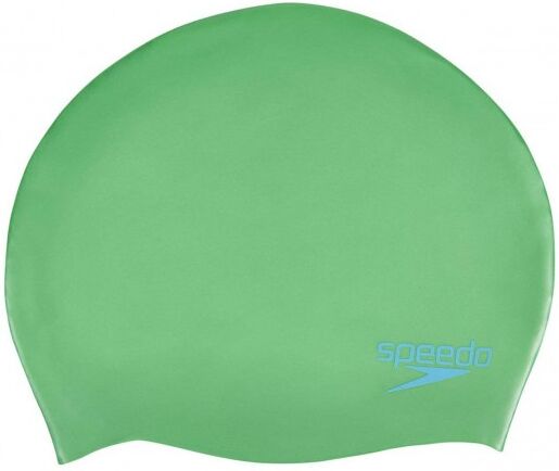 Speedo Cuffia Silicone Plain Moulded Junior Verde TU