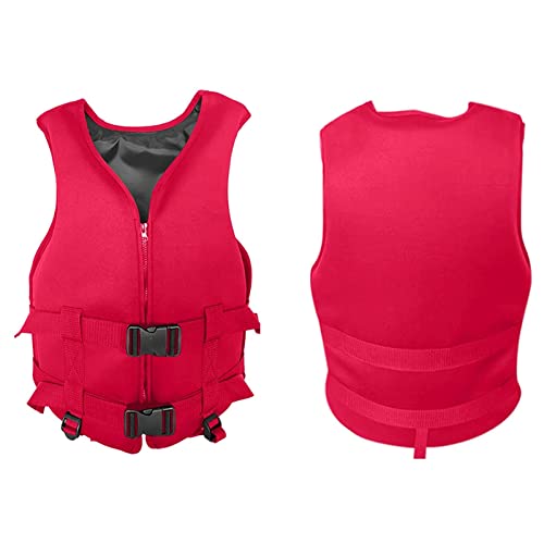 Awoyep Zwemvest Volwassen Sportman Drijfvermogen Vest voor SUP Kajak Wakeboard Volwassen Zwemvest SUP Mannen/Vrouwen Drijfvermogen Hulp Drijfvermogen Vest(Color:Red2,Size:XXL)