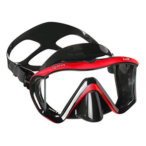 Mares Sport Eder  i3 duikmasker, zwart en rood