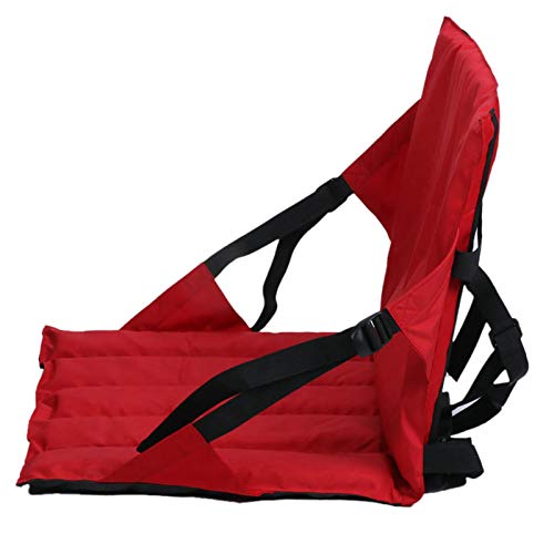 Ruilonghai Kajakstoel, kajakstoel, rugleuning, kanostoel voor SUPS-board, verstelbare riemen, draagbaar, comfortabele kajakstoel met rugbekleding voor SUPS-surfplank en zitkussen, rood