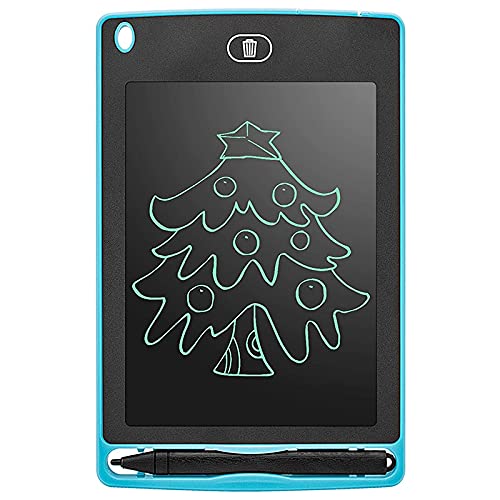 Fegtrty LCD Schrijven Doodle Tablet, 6.5 inch Kleurrijke Doodle Board Tekening Tablet Schrijven Pad voor Kinderen Schrijven Tablet Blauw
