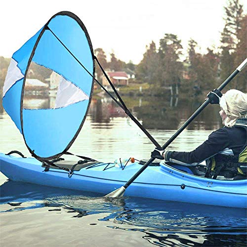 Esoes AZX grote 42" kajak wind zeil peddel draagbare kano's popup downwind zeil kit kajak accessoires voor opblaasbare boten kajaks kano's