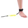 Niiyen Opgerolde Paddle Leash, Opgerolde Stand Up Paddle Board Surfplank Leiband Verblijf, Stand Up Paddle Board 5mm Opgerolde Spring Been Voet Touw Surfen Leiband voor Surfplank(geel)