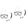 Milisten 2 Sets Duikuitrusting Anti-Condens Masker Snorkeluitrusting Voor Volwassenen Duikuitrusting Voor Volwassenen Snorkel M Ask Masker Zwarte Gezichtsmaskers Droge Snorkeluitrusting