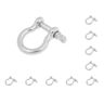 Mealoodiousmusea 10 set Marine Boot Captive Pin Chain Rigging Bow Shackle 304 Rvs 8mm