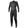 O'NEILL Wetsuits Women's Reactor II 3/2mm Back Zip Full Wetsuit, Black, 10