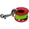 Mealoodiousmusea Finger Reel Duiken Spool met RVS Double Ended Clips 15m rood