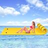 Llchaensc Water Float Mat Deken, 3 Lagen High Density XPE Foam Floating Water Pad, Onzinkbare Floats Matras, Foam Floating Pad Voor Strand, Zomer, Zwembad,Blauw,3.5m x 1.8m x 3.3cm