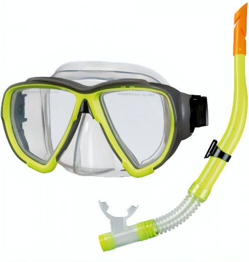 Beco snorkelset Porto unisex geel - Geel