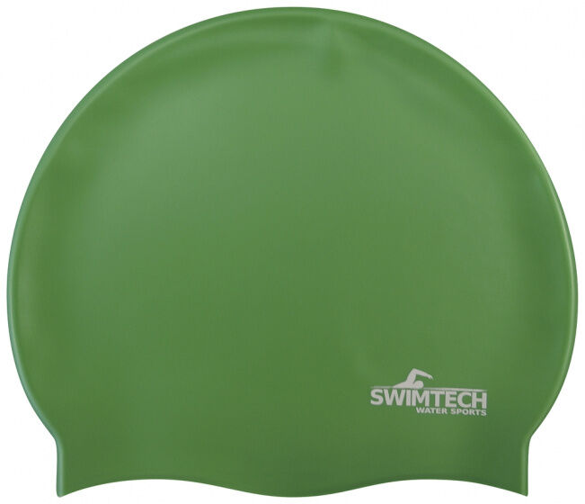 SwimTech badmuts siliconen one size groen - Groen