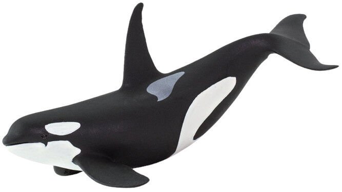 Safari speeldier orka junior 14,7 cm zwart/wit - Zwart,Wit