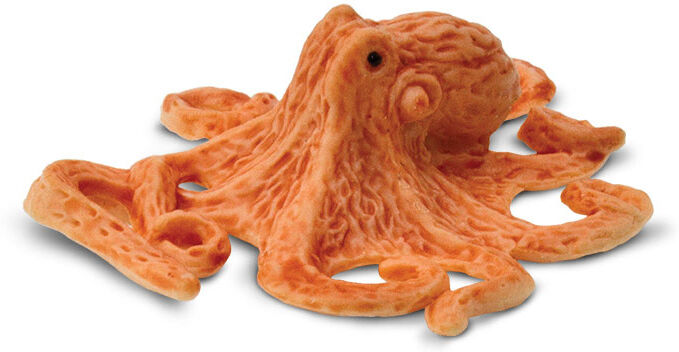 Safari speelset Lucky Minis octopussen 2,5 cm oranje 192 delig - Oranje