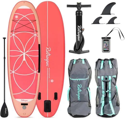 Retrospec Weekender-Yogi SL 10' Inflatable Paddle Board (Coral)