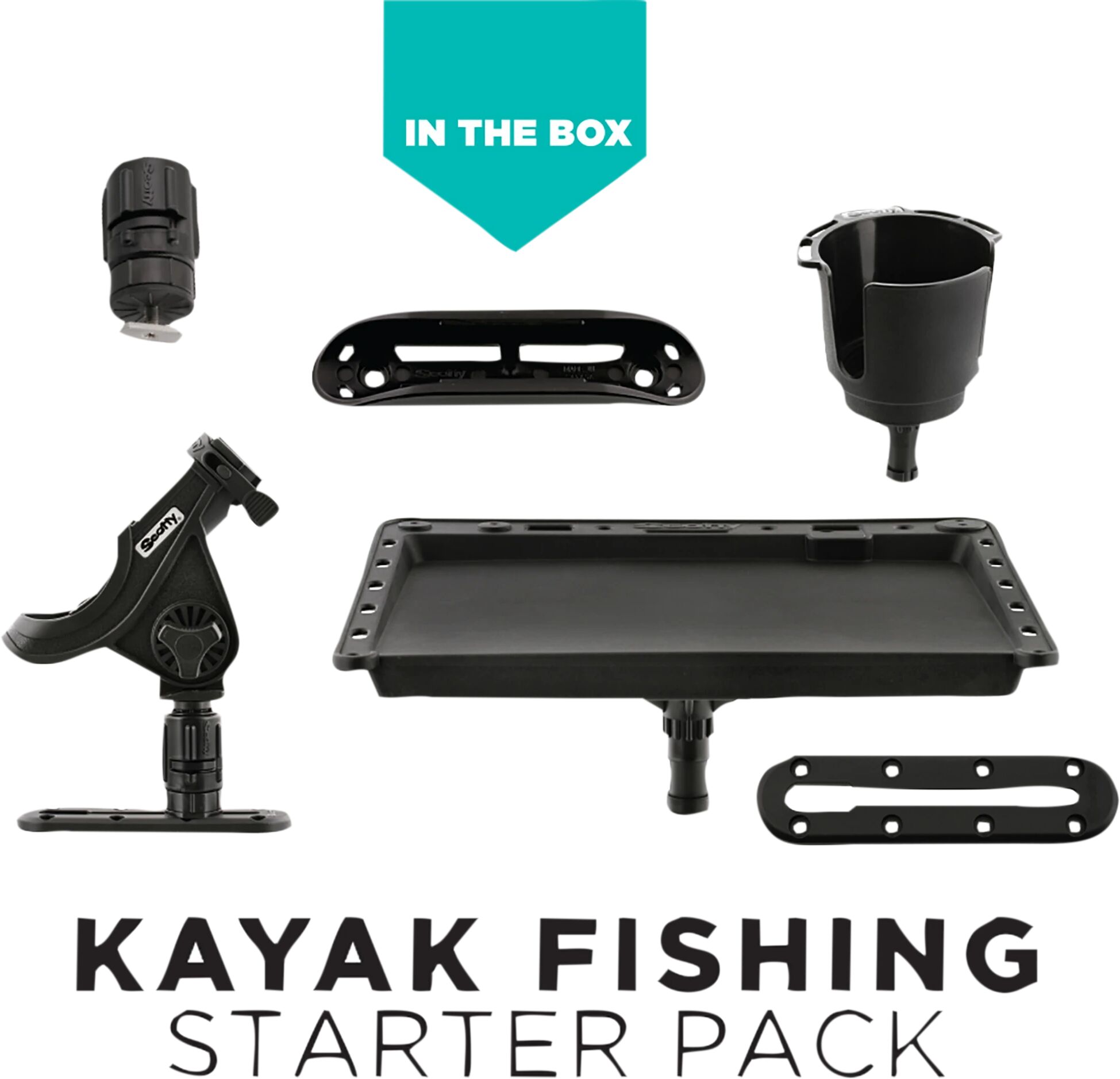 Scotty 111 Kayak Fishing Starter Pack BLACK STD BLACK