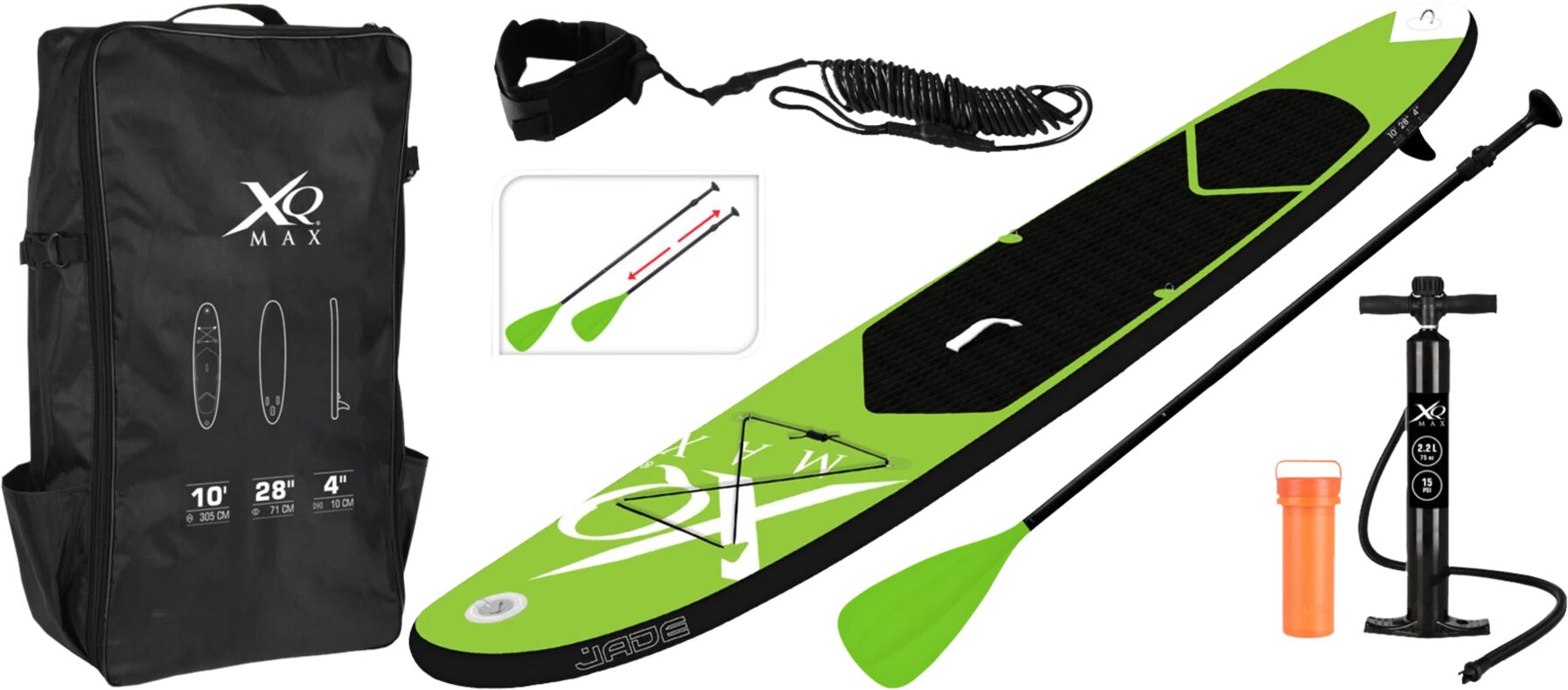 XQ Max Sup 305, padlebrett STD Lime