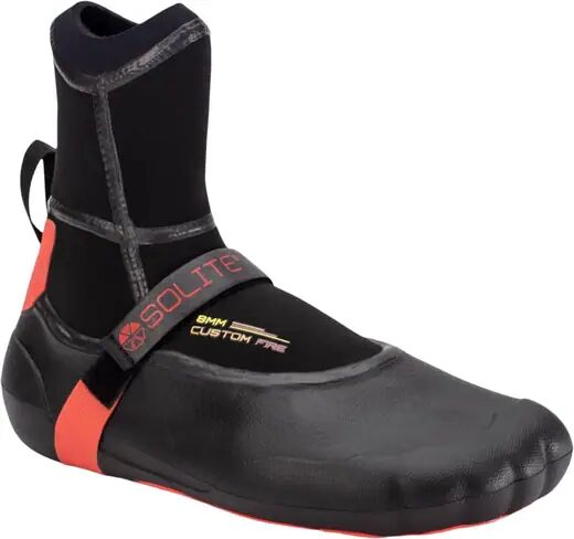 Solite Neoprene Boots Solite Custom Fire 8mm Round Toe (Black/Orange 2021)