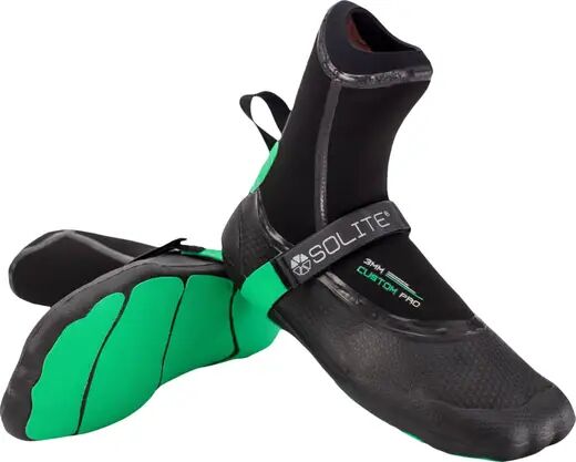 Solite Botins Neoprene Solite Custom Pro 2020 3mm Round Toe (Preto/Verde)