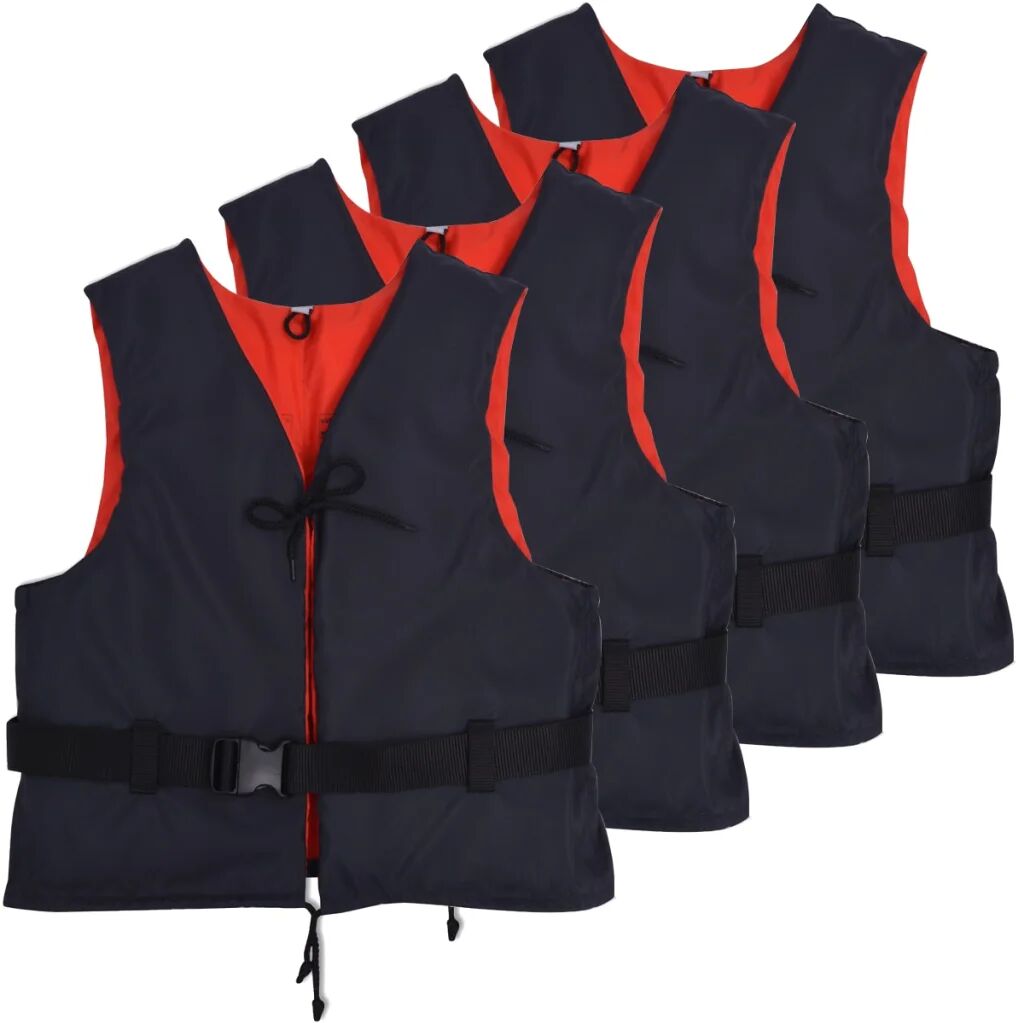 vidaXL Veste de salvare, 4 buc., bleumarin, 50 N, 30-50 kg