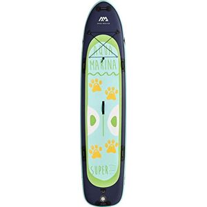 Aqua Marina Super Trip, Inflatable Stand Up Paddle Board (iSUP) Package, 371 cm Length, Animal Themed, Turquoise/Navy