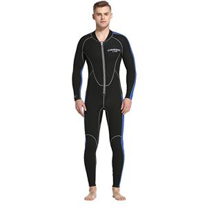Cressi Men's Lido Man Monopiece 2mm All In One Wetsuit Premium Neoprene High Stretch, Black Blue, XL 5 UK
