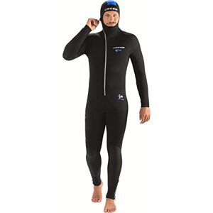 Cressi Men's Diver Man Monopiece 7mm Men's All in One One piece Wetsuit, Black Blue, XXXXL 8 UK