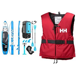 Bluefin SUP Inflatable Stand Up Paddle Board 6” Thick Kayak Conversion Kit All Accessories Multiple sizes: Kids, 10’8, 12’, 15' & Helly Hansen Sport II Buoyancy Aid Unisex Red/Ebony 70/90