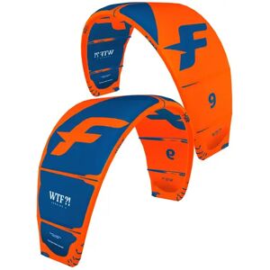 F-One WTF!? V2 Kitesurfing Kite (Flame / Abyss)  - Orange;Blue - Size: 11