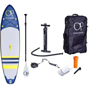 Ocean Pacific Malibu All Round 10'6 Inflatable Paddle Board (Blue)  - Blue;Grey;Yellow