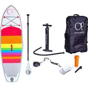 Ocean Pacific Venice All Round 8'6 Inflatable Paddle Board (White/Red/Blue)  - White;Red;Blue