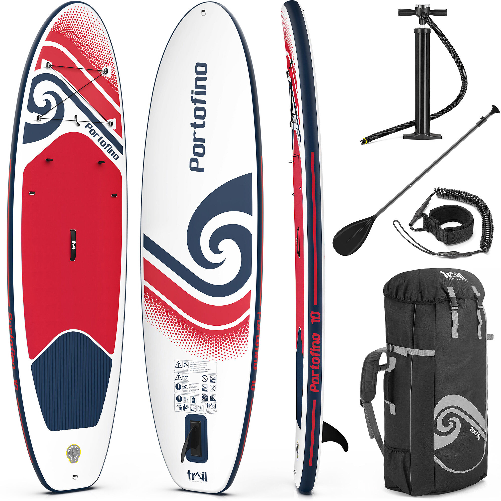 Leisure Portofino Paddle Board 10ft Red