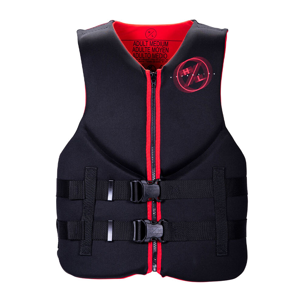 Photos - Life Jacket Hyperlite Men's Indy Neoprene CGA Life Vest in Black 23600237 