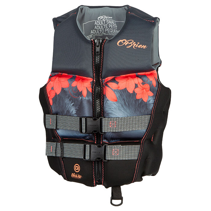 Photos - Life Jacket Obrien O'Brien Women's Flex V-Back  - Coral - XS 2211808 