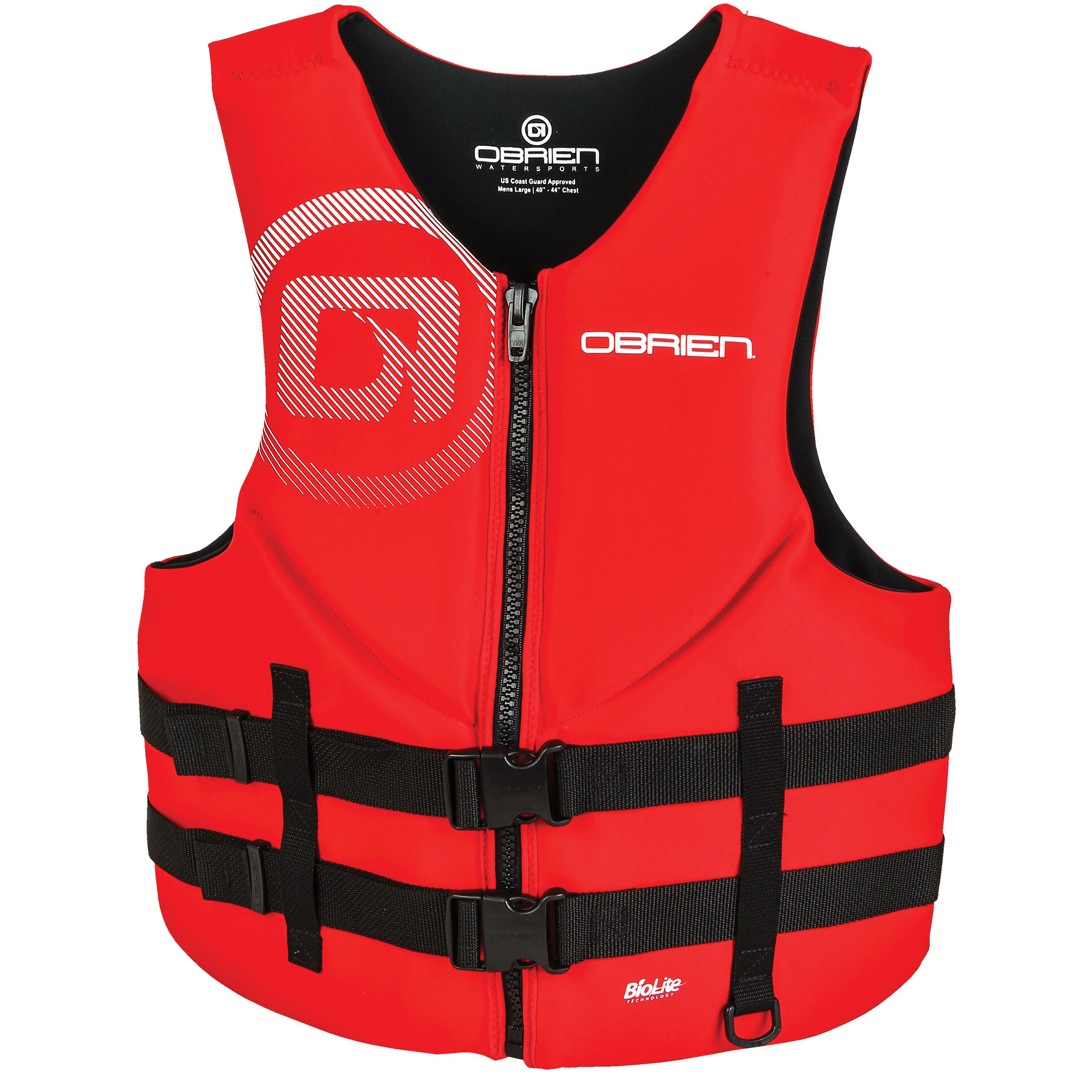 Photos - Life Jacket Obrien O'Brien Men's Biolite Traditional  in Red 2191838 
