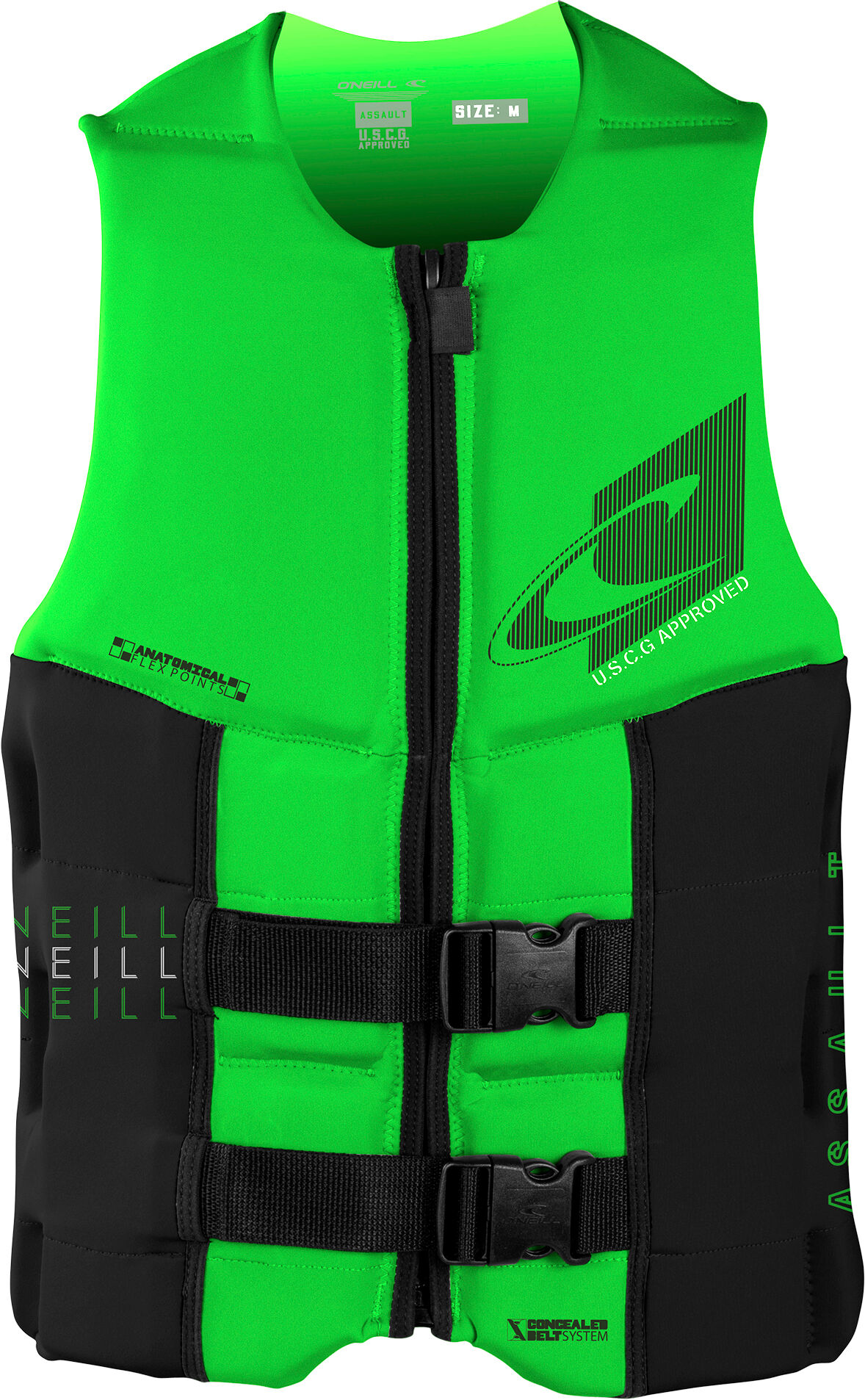 Photos - Life Jacket ONeill O'Neill s Assault  - Lime - 3XL in Green 4498u383xl 