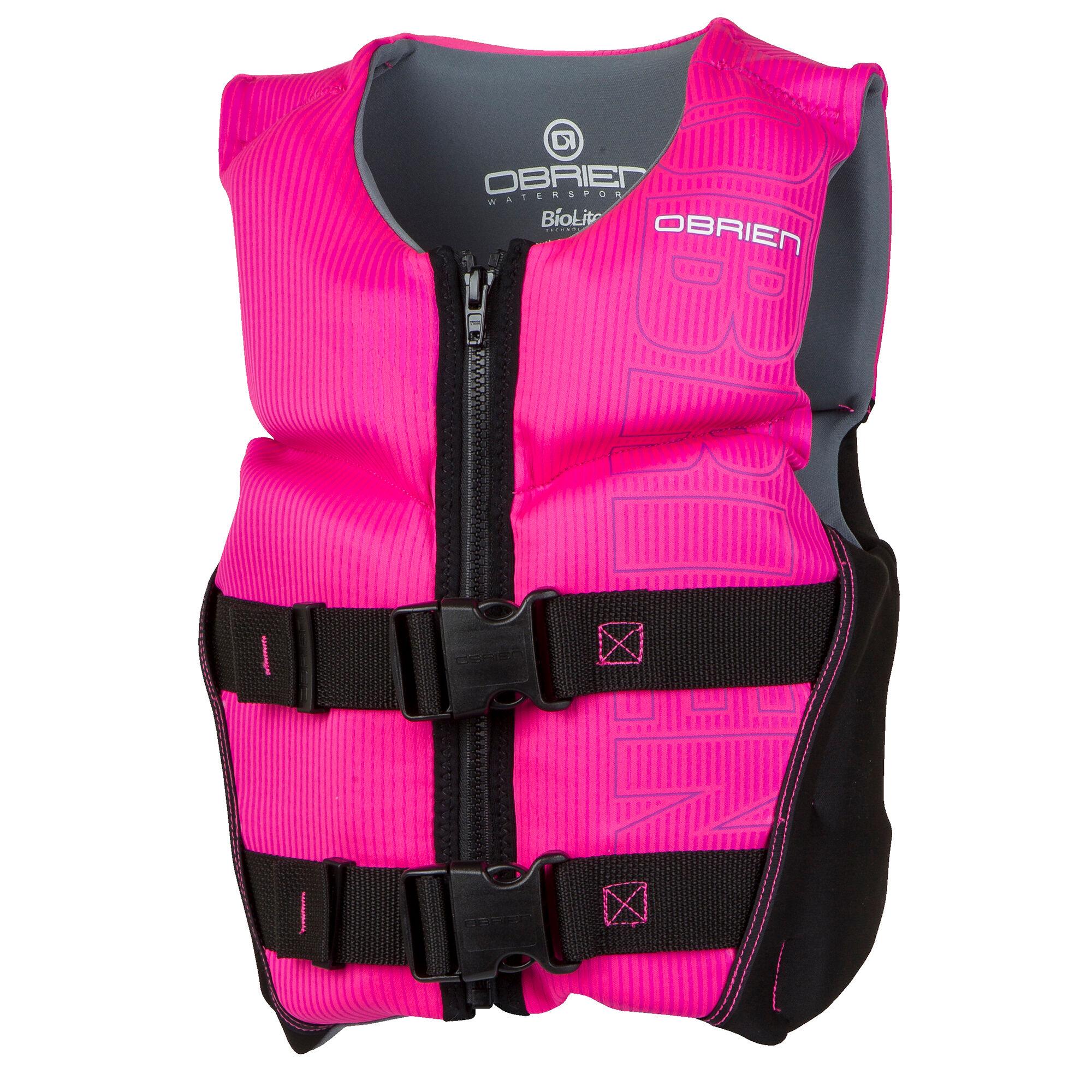 Photos - Life Jacket Obrien O'Brien Youth V-Back  - Pink - S 2191872 