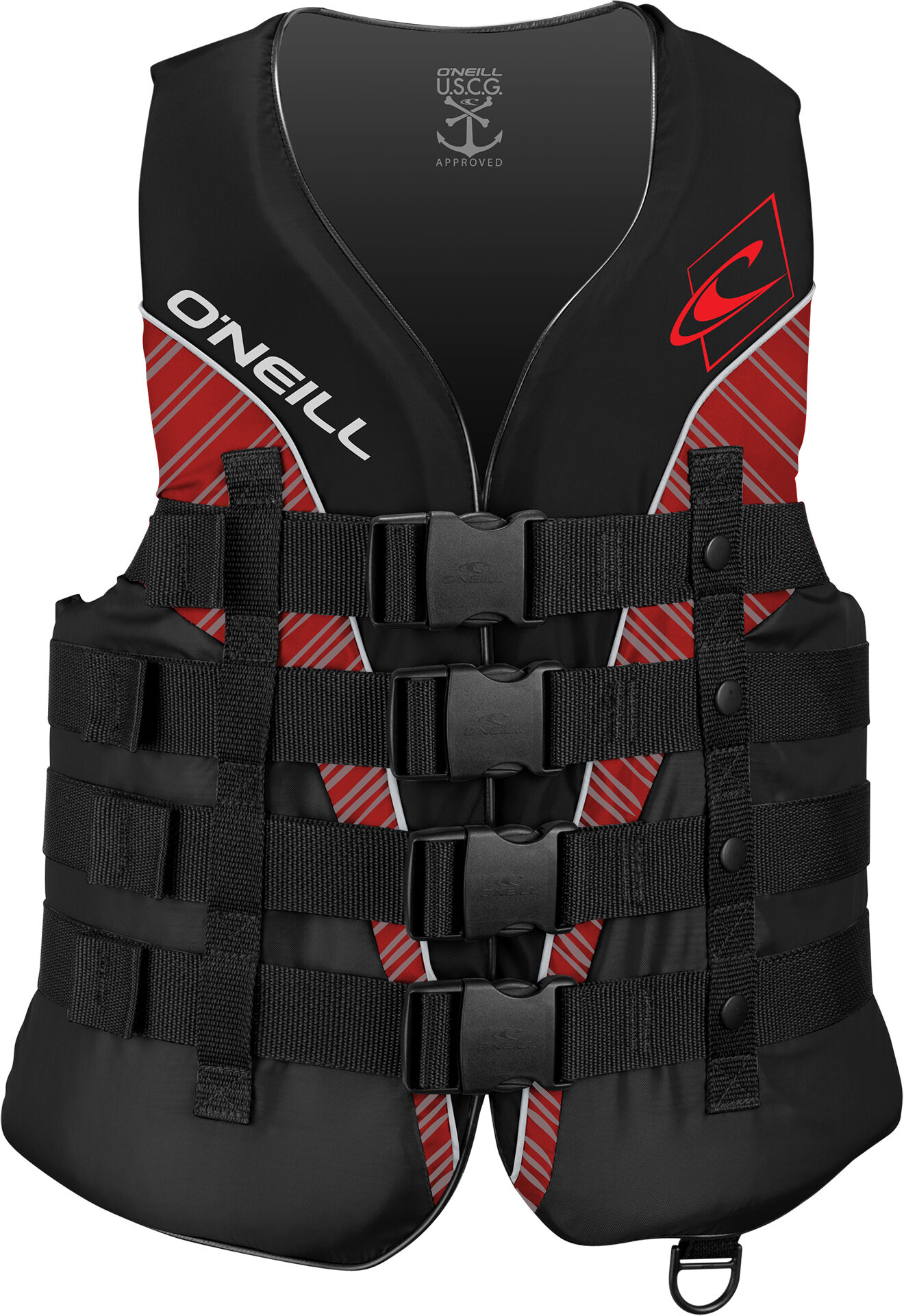 Photos - Life Jacket ONeill O'Neill s Superlite  - Black/Red - 3XL 4723ck33xl 