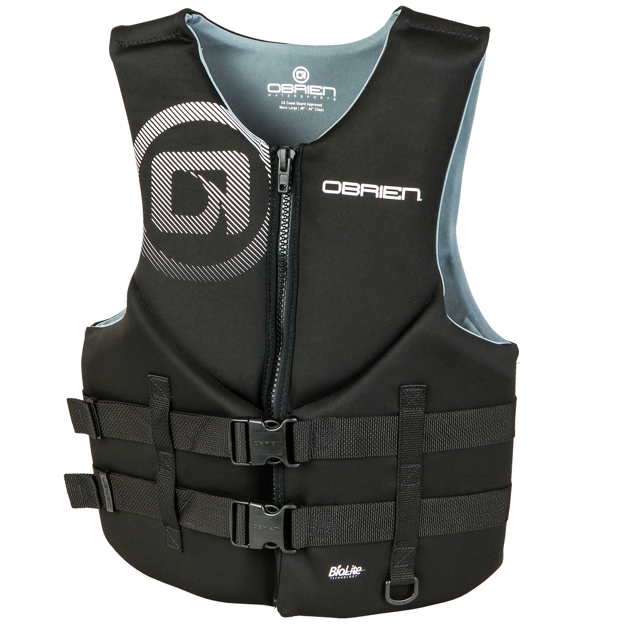 Photos - Life Jacket Obrien O'Brien Men's Biolite Traditional  in Black 2201863 