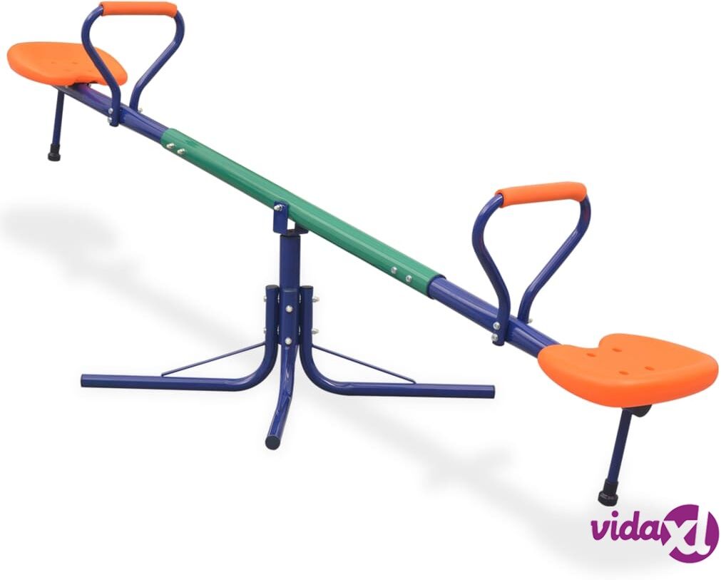 vidaXL 360-Degree Rotating Seesaw Orange