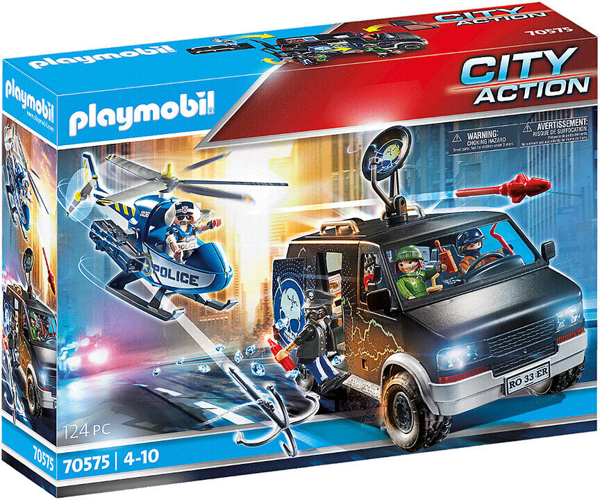 PLAYMOBIL Police Camion de bandits et policier