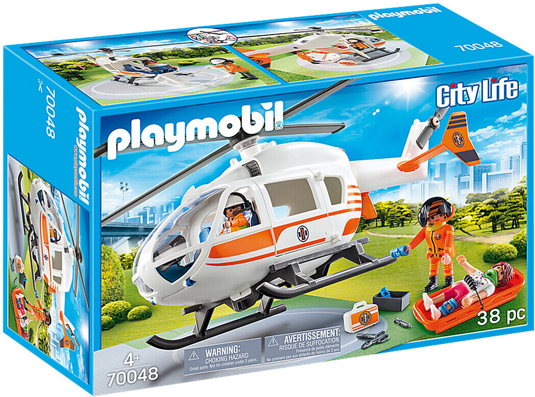 PLAYMOBIL Hélicoptère de secours 70048