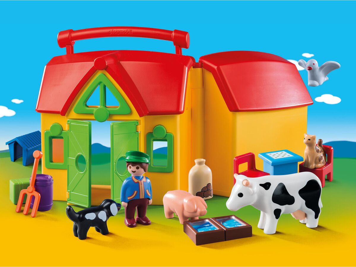 PLAYMOBIL Ferme transportable avec animaux 6962