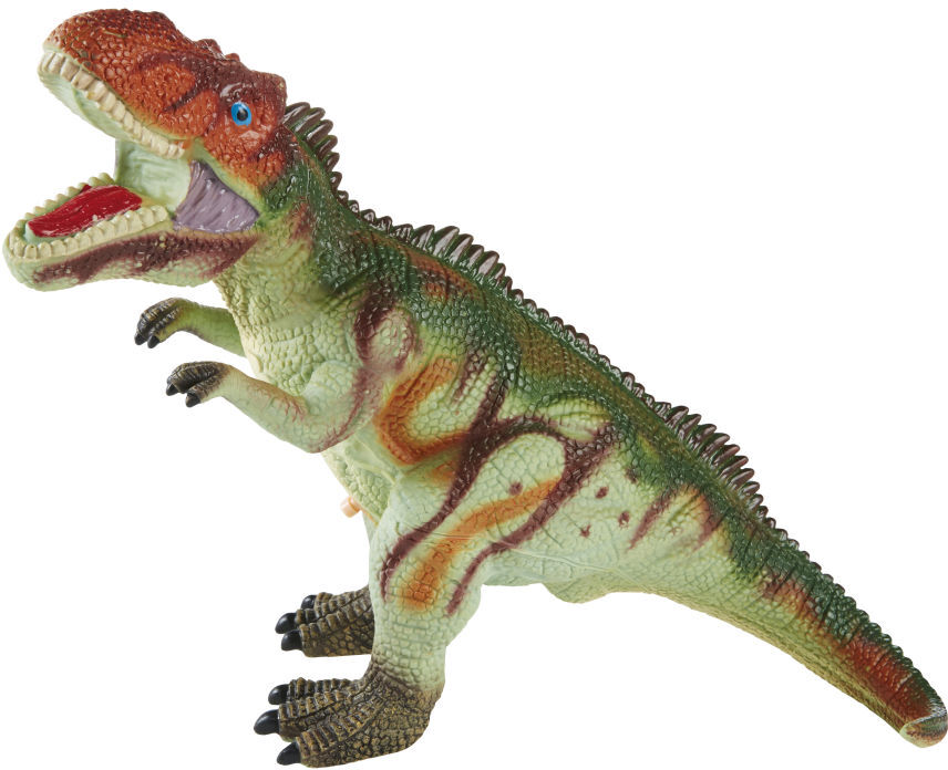 Maisons du Monde Figurine tyrannosaure verte et rouge