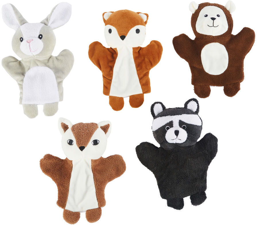 Maisons du Monde Marionnettes animaux de la forêt multicolores (x5)