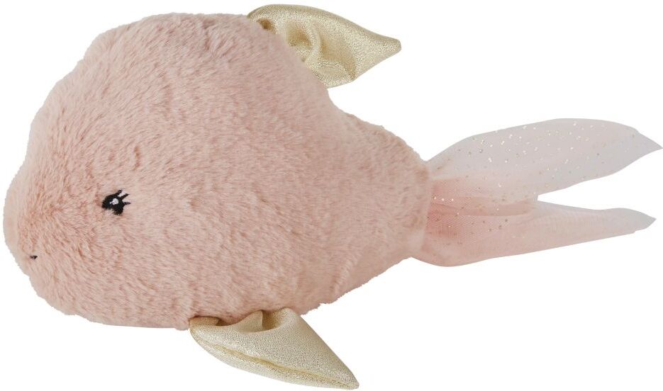 Maisons du Monde Peluche poisson rose et dorée